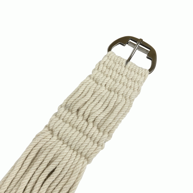 Showman Mohair Straight String Girth with Stainless Steel Roller Buckle #3