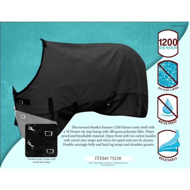 1200 Denier Waterproof and Breathable Turnout Blanket #2