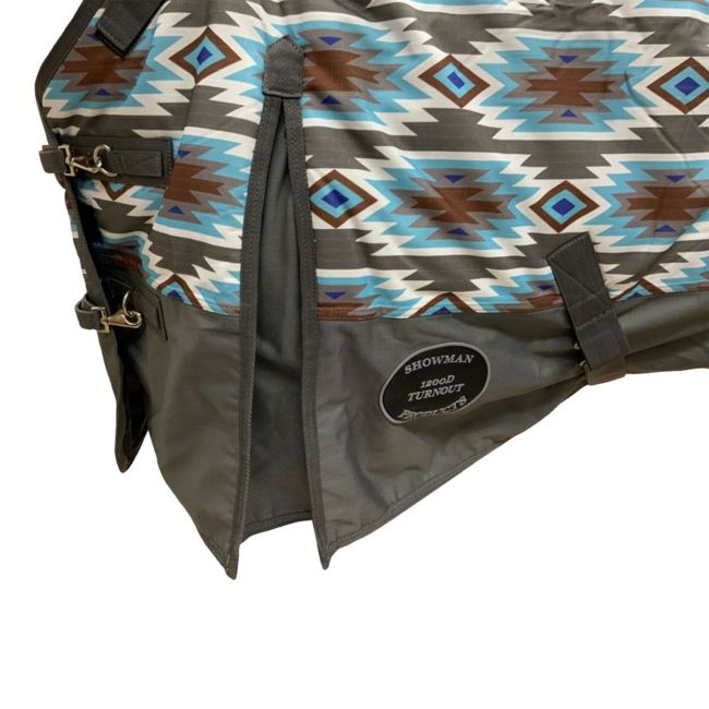 Showman Southwest Print 1200D Waterproof and Breathable Turnout Blanket - FOAL&#47;MINI 36"-40" #4