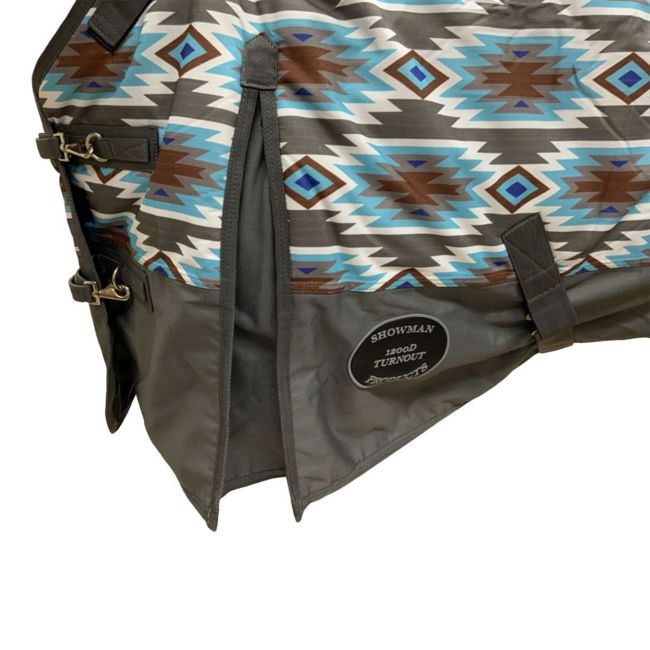 Showman Southwest Print 1200D Waterproof and Breathable Turnout Blanket - PONY&#47;YEARLING 48"- 54" #4