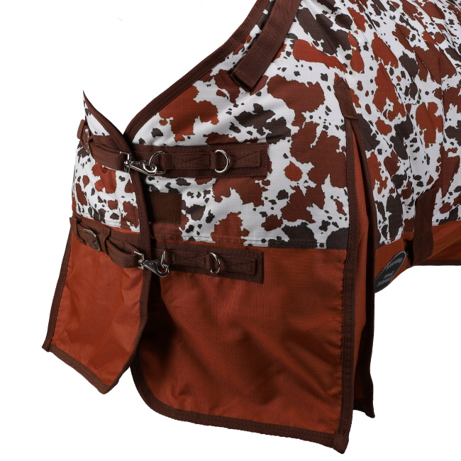 Showman Cow Print 1200D Waterproof and Breathable Turnout Blanket - FOAL&#47;MINI 36"-40" #2