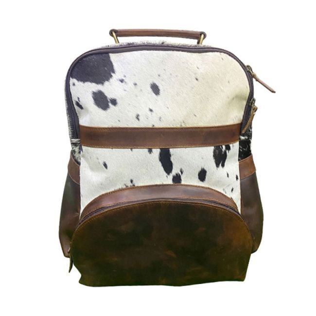 16.5" Klassy Cowgirl Hair on Cowhide Leather Backpack