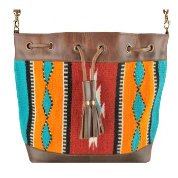 Klassy Cowgirl Wool Saddle Blanket Bucket Bag