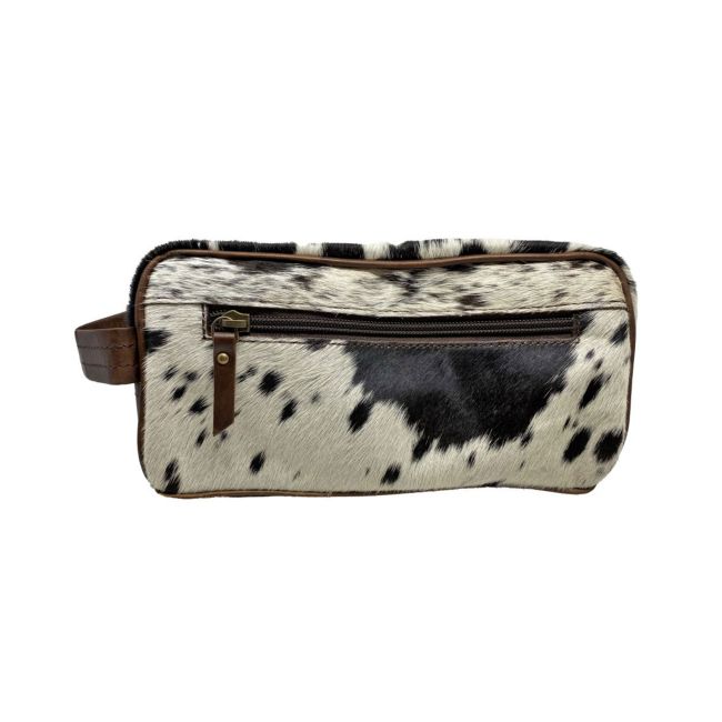 Klassy Cowgirl Genuine Hair on Cowhide Toiletry Dopp Kit Bag