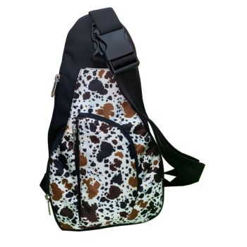 Showman Cow Print Sling Crossbody Backpack