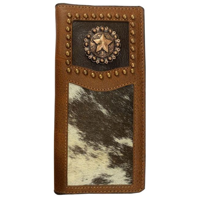 Medium Rodeo Style Leather Hair on Cowhide Bi-fold Wallet