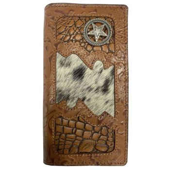 Rodeo Style Hair on Cowhide Bifold Wallet