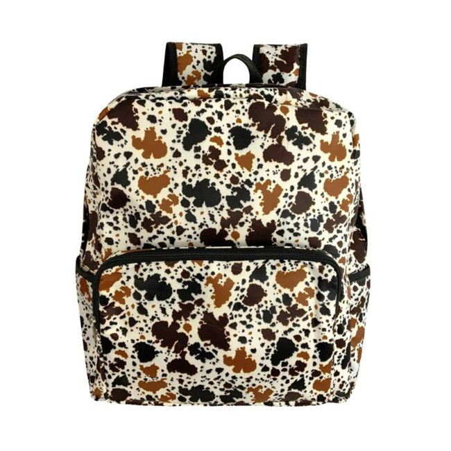 Showman Cow Print Nylon Everyday Backpack