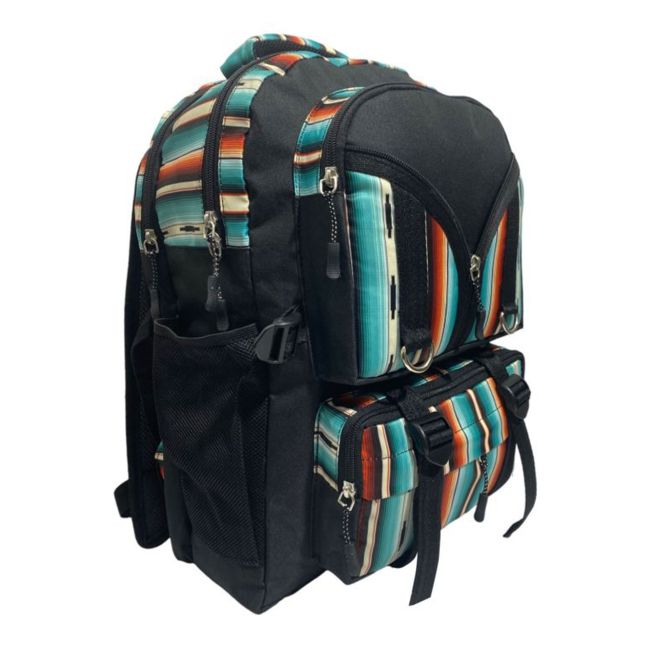 Showman Teal Serape Tactical Backpack