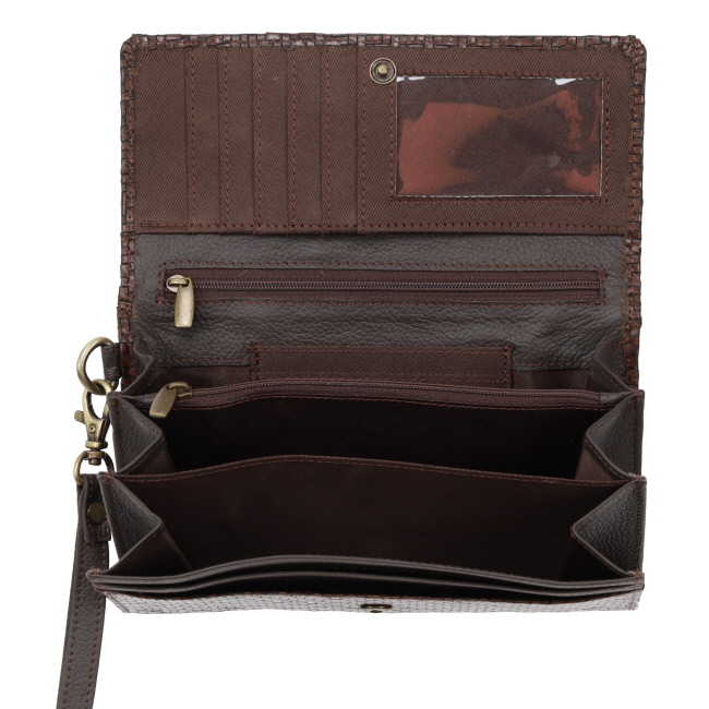 Klassy Cowgirl Cowboy's Weave Clutch Wallet #2