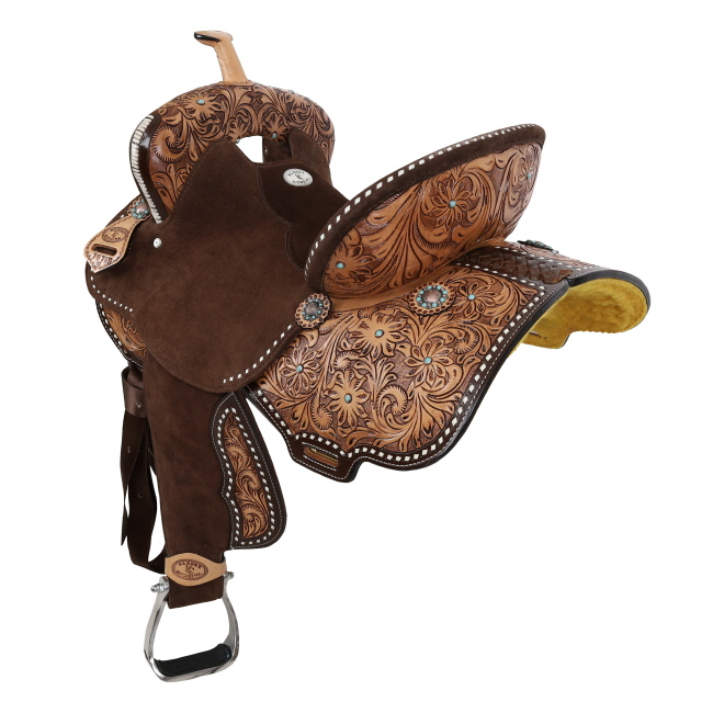 Klassy Cowgirl Bluebell Barrel Style Saddle - 14, 15, 16 Inch #2