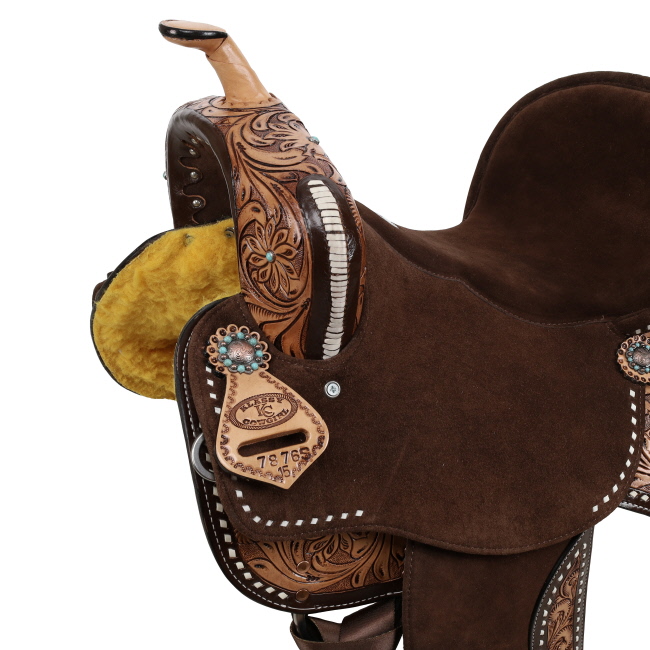 Klassy Cowgirl Bluebell Barrel Style Saddle - 14, 15, 16 Inch #3