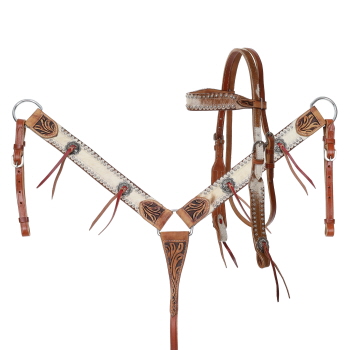 Showman Trailsman Browband Headstall and Breastcollar Set