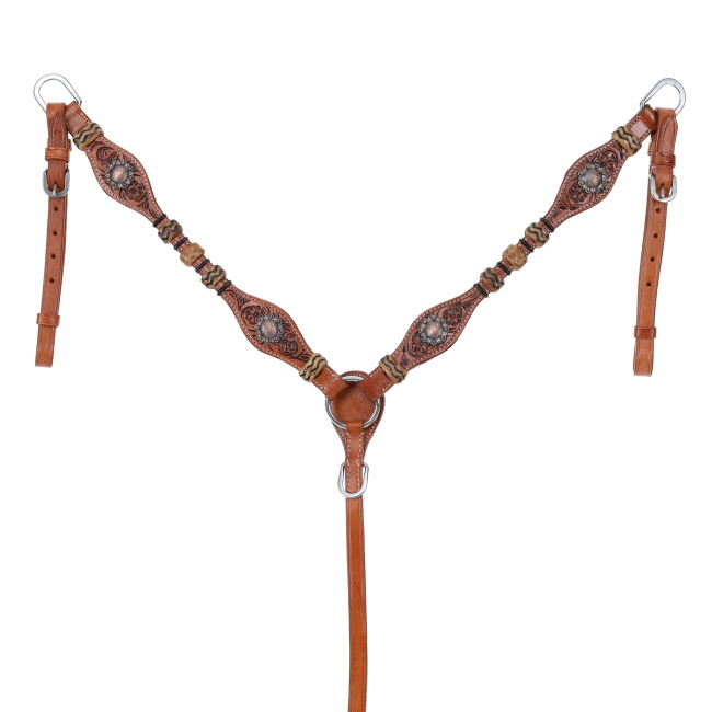 Showman Cowboy Heritage Browband Headstall and Breastcollar Set #3