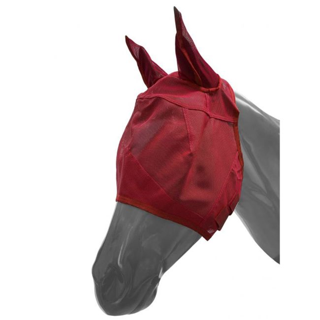 Showman Mesh Rip Resistant Fly Mask with Ears and Velcro Closure #5