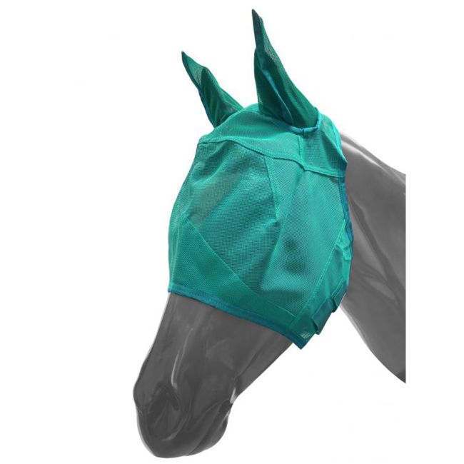 Showman Mesh Rip Resistant Fly Mask with Ears and Velcro Closure #6