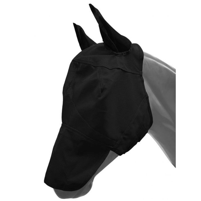 Showman Long Nose Mesh Rip Resistant Fly Mask with Ears and Velcro Closure #2