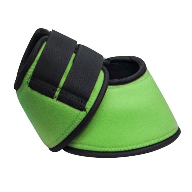 Showman No turn neoprene bell boots with double Velcro closure #3