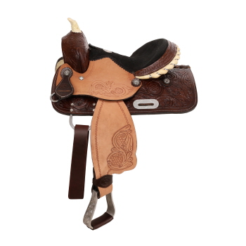 12" Double T Youth or Pony Barrel Style Saddle