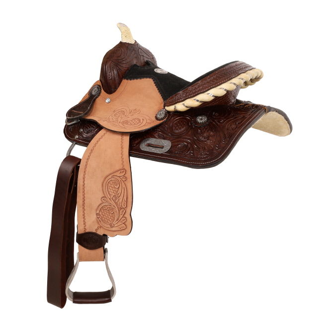 12" Double T Youth or Pony Barrel Style Saddle #2