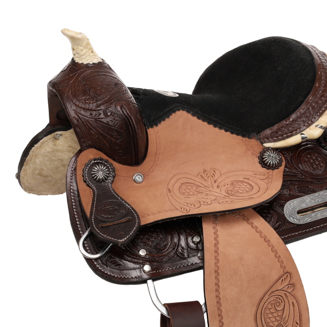 12" Double T Youth or Pony Barrel Style Saddle #3