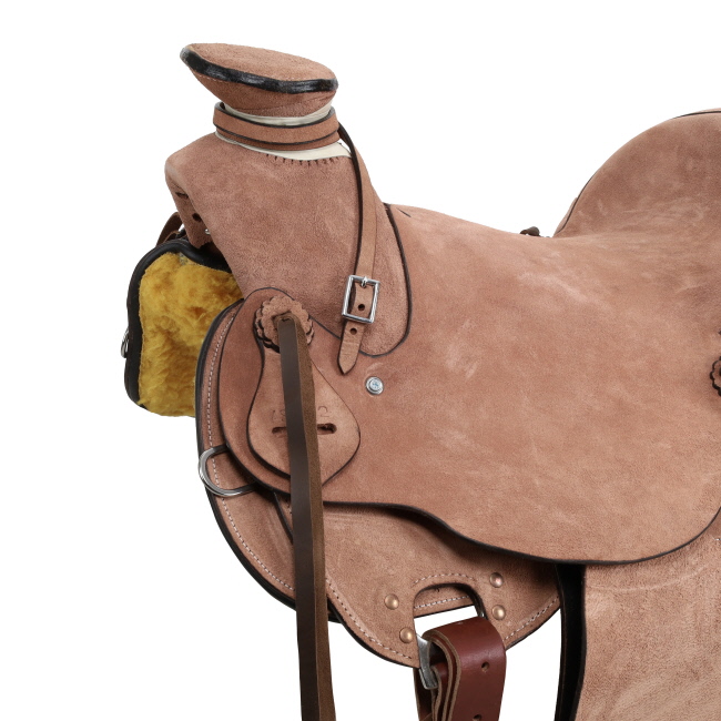 Ranchman Roughout Wade Roper Style Saddle - 16 Inch #3