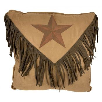 Western Style Throw Pillow Featuring a Western Star Design