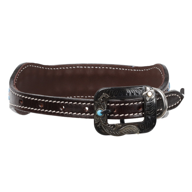 Showman Stetson Leather Dog Collar #3