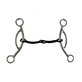 Showman 5" Stainless Steel Sweet Iron Broken Mouth with Sliding Gag