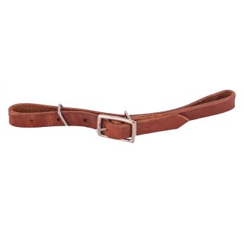 Showman Harness leather fully adjustable all leather curb strap