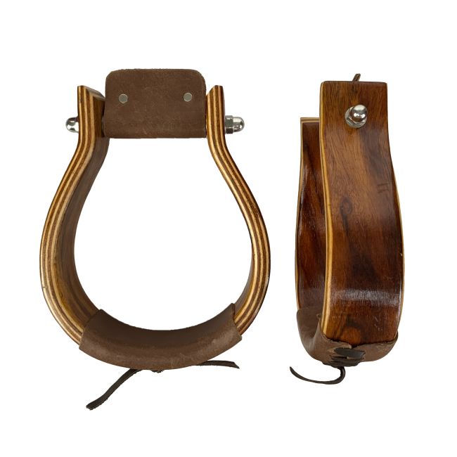 Showman Mahogany Oxbow Stirrups #2