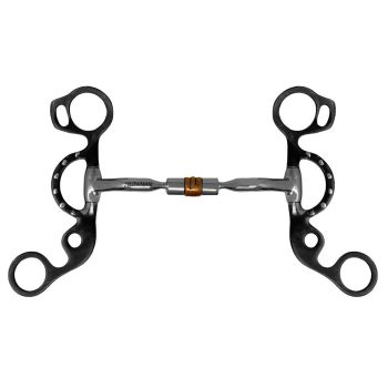 Showman Comfort Jointed Copper Roller Short Shank Snaffle Bit