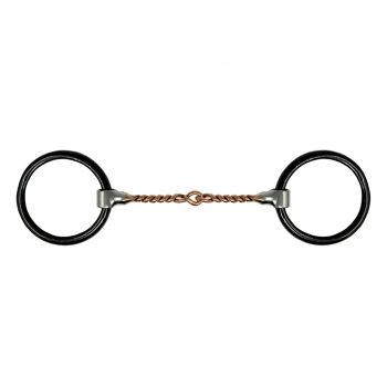 Showman Weighted loose ring copper wire mouth bit