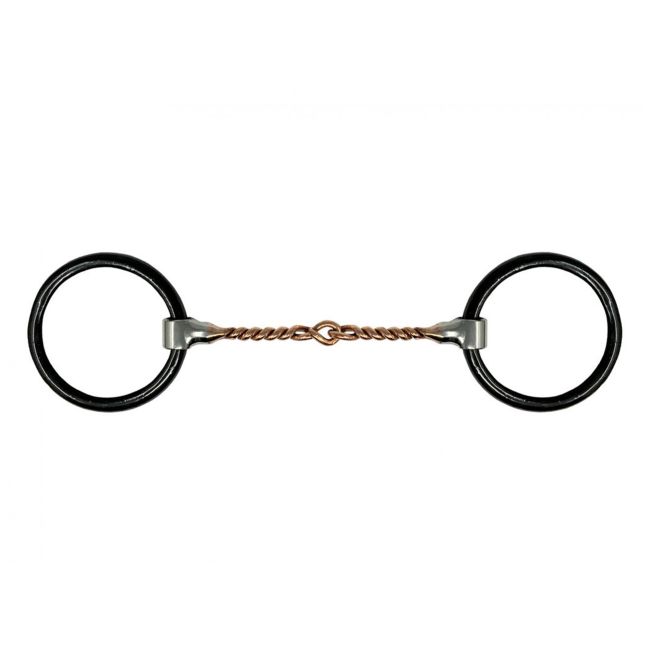 Showman Weighted loose ring copper wire mouth bit