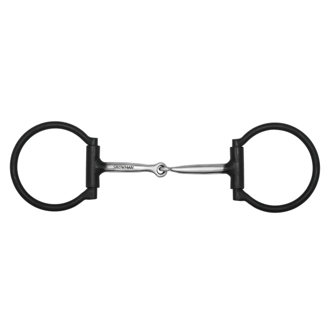 Showman Black D-Ring Smooth Single Jointed Bit