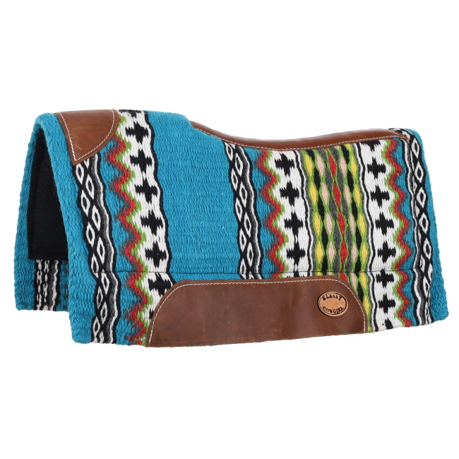 Klassy Cowgirl 28" x 30" Desert Fiesta Contoured Wool Top Felt Bottom Saddle Pad #2