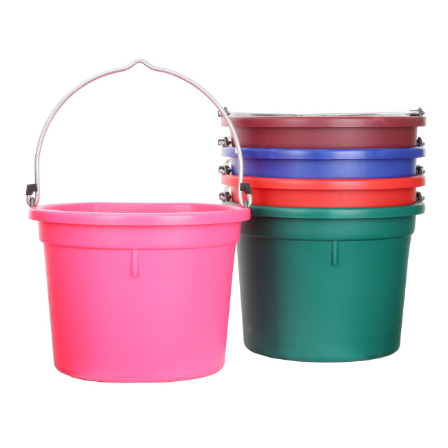 Assorted 20 Qt Deluxe Flat Back Bucket