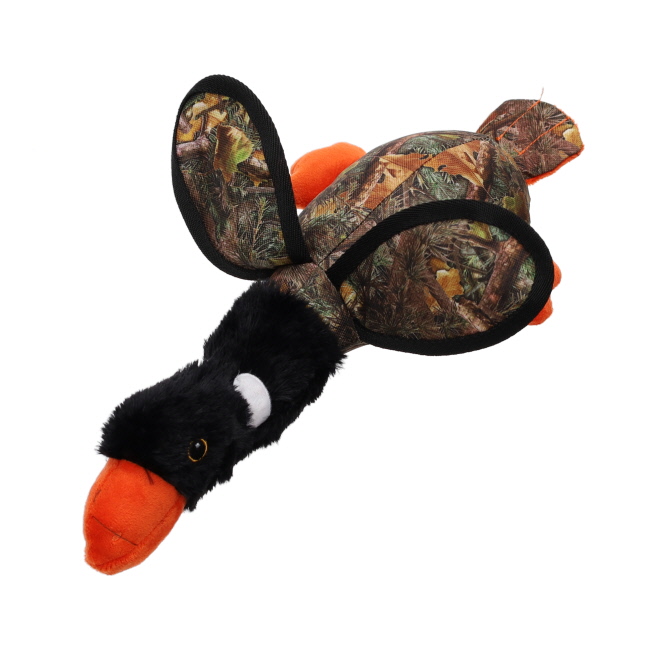 Camo Goose Tough Plush Squeaky Dog Toy #4