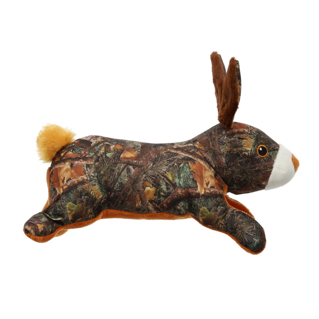 Camo Jackrabbit Tough Plush Squeaky Dog Toy #2