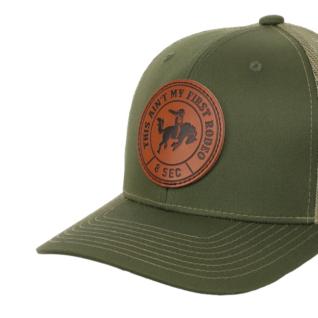 "This Ain't My First Rodeo" Patch Olive Baseball Cap #3