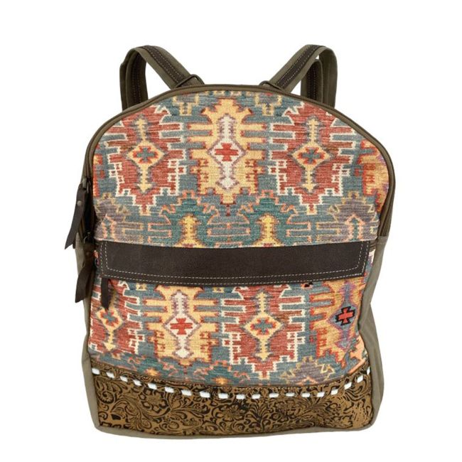 Klassy Cowgirl Southwest Brights Upcycled Backpack