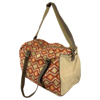 Klassy Cowgirl Navajo Sunset Upcycled Mini Duffle Bag