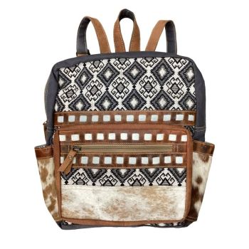 Klassy Cowgirl Stormy Aztec Upcycled Backpack Bag