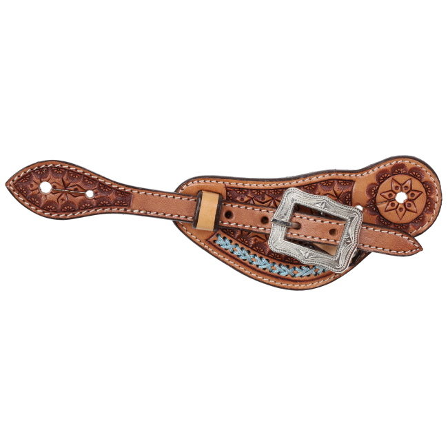 Showman Ladie's Argentina Cow Leather Sierra Sky Spur Strap #2