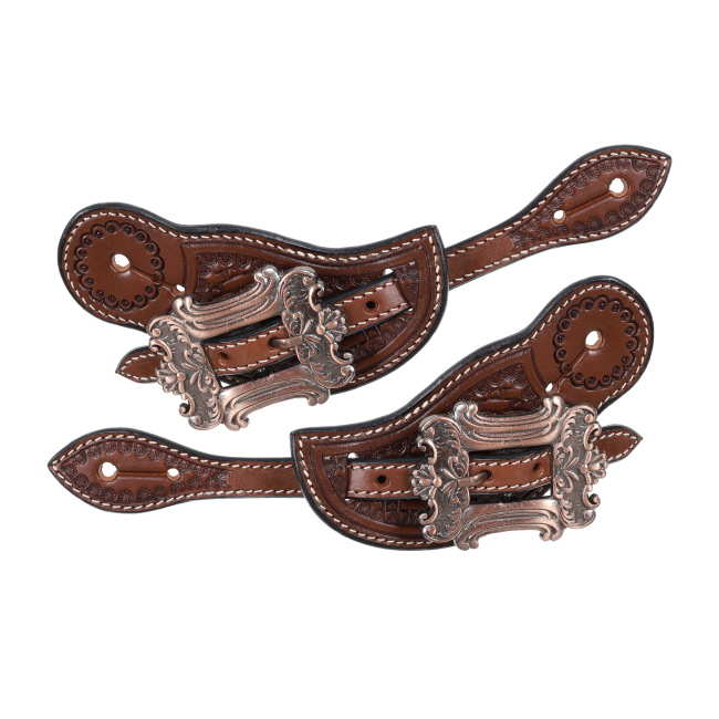 Showman Ladie's Argentina Cow Leather Old West Spur Strap