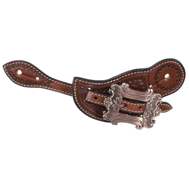 Showman Ladie's Argentina Cow Leather Old West Spur Strap #2