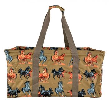 23" Utility Bag with running horses design