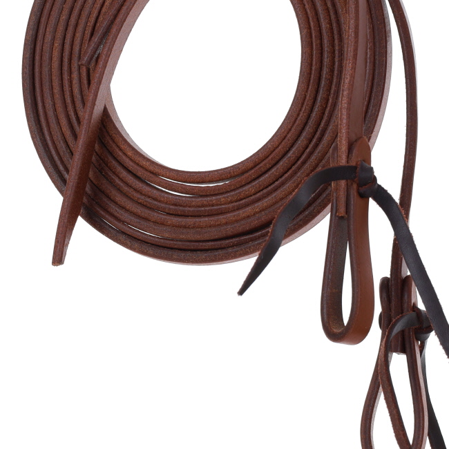 Showman 1&#47;2" x 8' Oiled Harness Cow Leather Split Reins #2