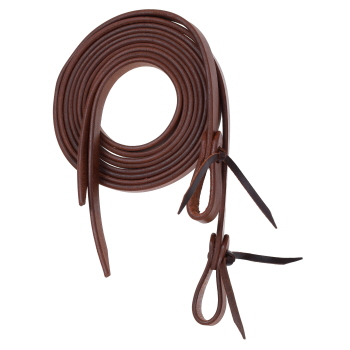 Showman 3/4" x 8' Oiled Harness Cow Leather Split Reins