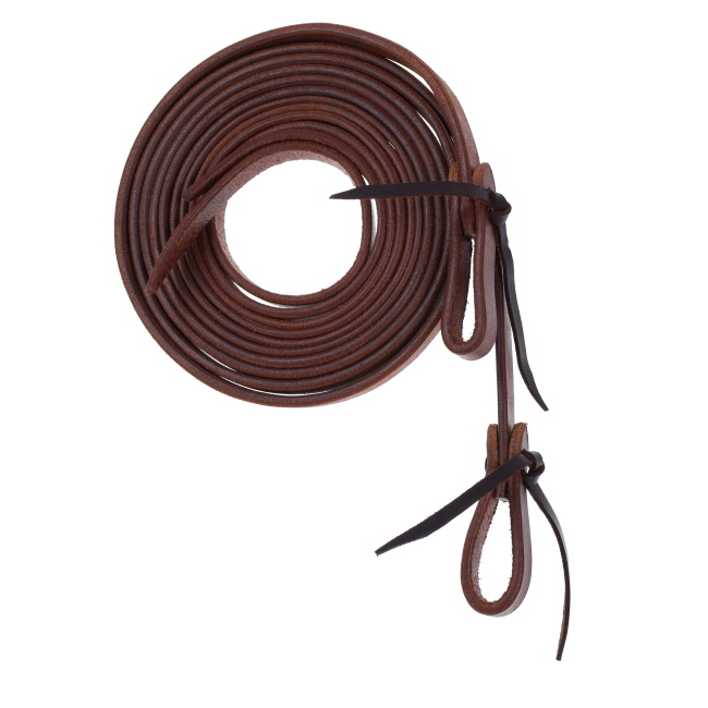 Showman 5&#47;8" x 8' Oiled Harness Cow Leather Split Reins